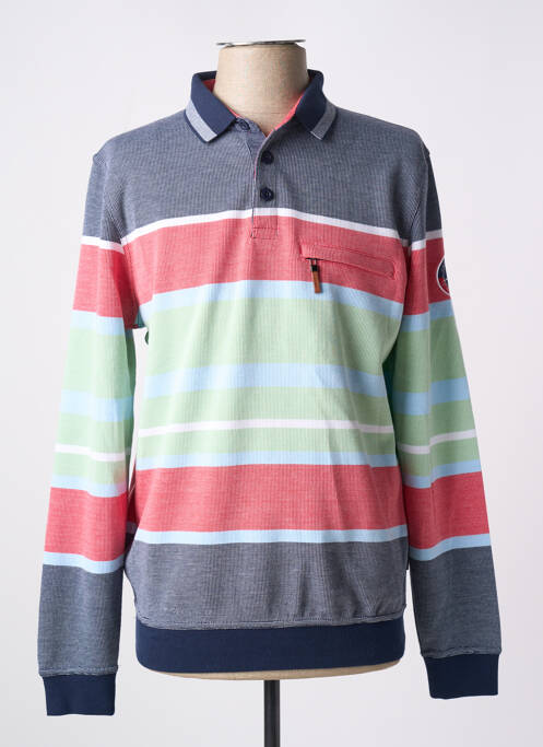 Pull bleu HAJO pour homme