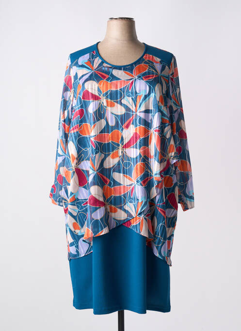 Robe mi-longue bleu GREGORY PAT pour femme