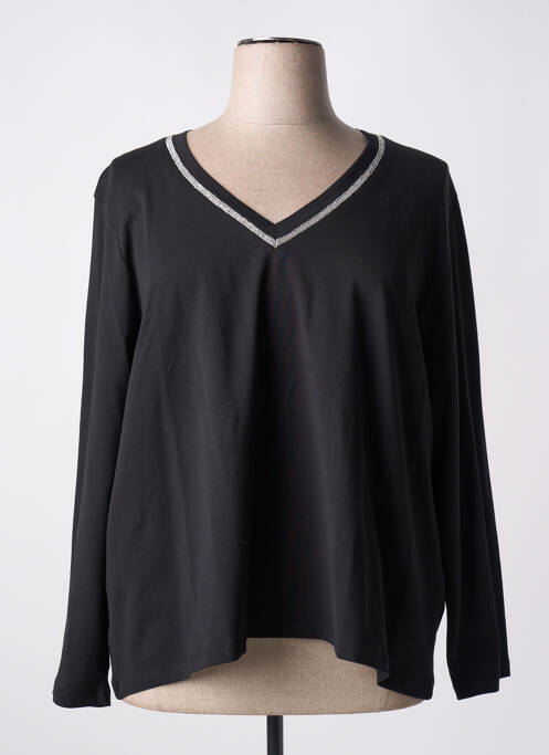 T-shirt noir CHRISTINE LAURE pour femme
