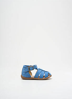 Sandales/nu pieds bout rond bout rond bleu POM D'API garçon