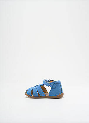 Sandales/nu pieds bout rond bout rond bleu POM D'API garçon