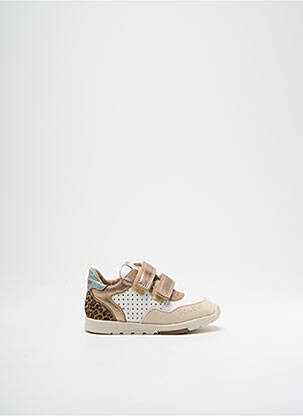 Baskets impression bout rond blanc POM D'API fille