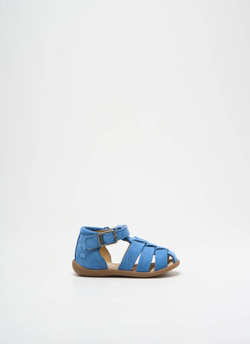 Sandales/nu pieds bout rond bout rond bleu POM D'API garcon