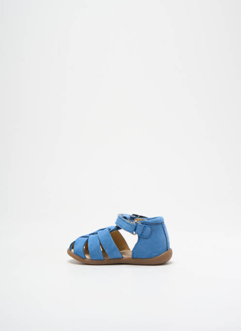 Sandales/nu pieds bout rond bout rond bleu POM D'API garcon