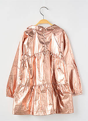 Robe mi-longue col claudine manches longues rose TOCOTO VINTAGE fille