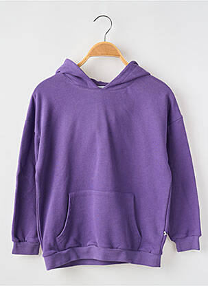 Sweat-shirt à capuche poches manches longues violet COS I SAID SO fille