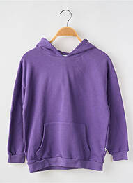 Sweat-shirt à capuche poches manches longues violet COS I SAID SO fille
