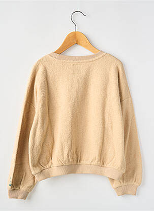 Sweat-shirt manches longues manches longues beige LETTER TO THE WORLD fille