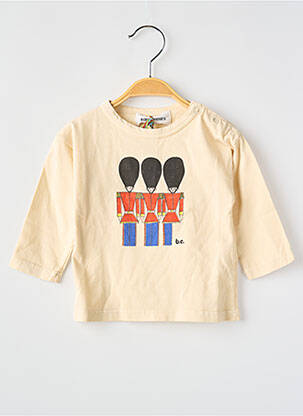 T-shirt manches longues manches longues beige BOBO CHOSES garcon