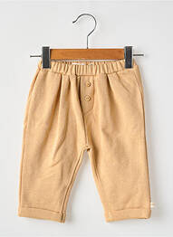 Pantalon droit poches taille élastique beige LES PETITES CHOSES garcon