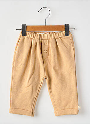 Pantalon droit poches taille élastique beige LES PETITES CHOSES garcon