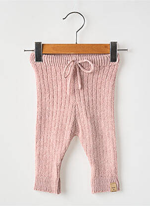 Legging slim taille élastique rose TOCOTO VINTAGE fille