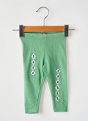 Legging slim taille élastique vert BOBO CHOSES fille