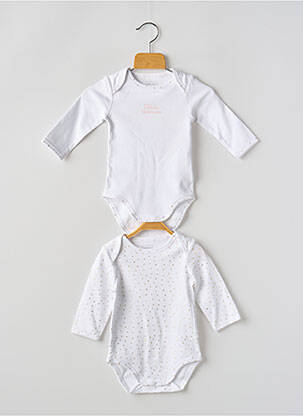 Body lingerie blanc CARREMENT BEAU pour fille