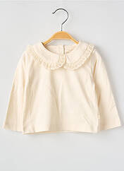 Top beige LES PETITES CHOSES pour fille seconde vue