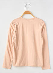 T-shirt rose PLEASE pour fille seconde vue