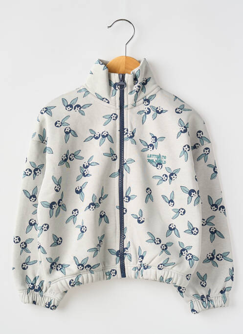 Veste casual resserrée sur le bas gris LETTER TO THE WORLD fille