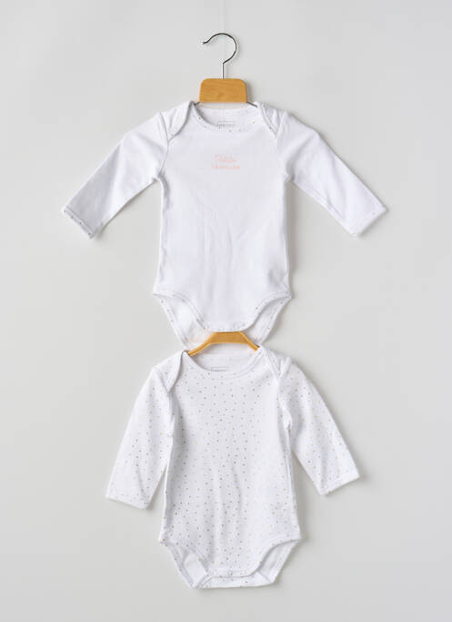 Body lingerie blanc CARREMENT BEAU pour fille