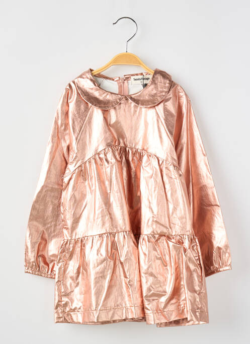 Robe mi-longue rose TOCOTO VINTAGE pour fille
