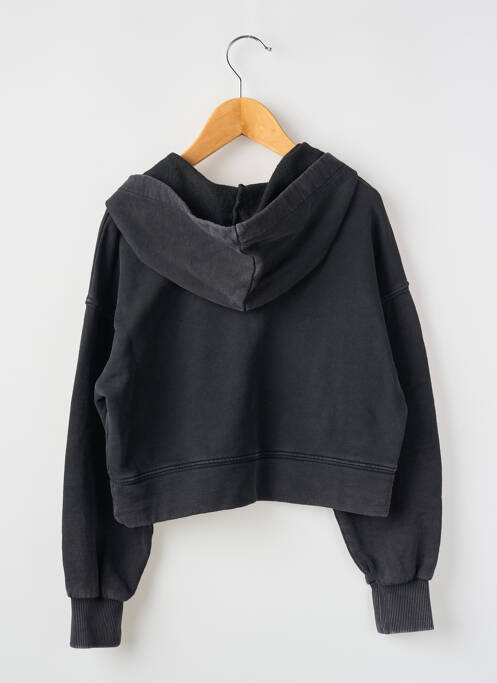 Sweat-shirt à capuche noir PLEASE pour enfant