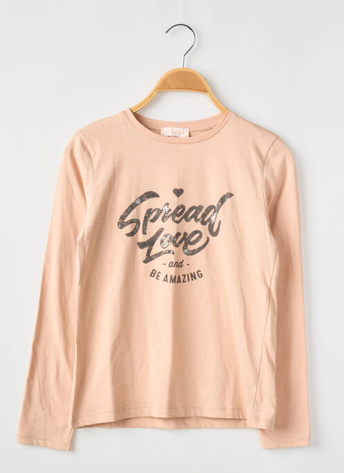 T-shirt rose PLEASE pour fille