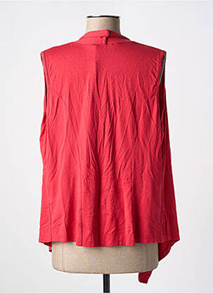 Gilet sans manche col v rouge MALOKA femme