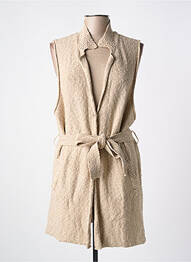 Gilet sans manche poches beige SURKANA femme