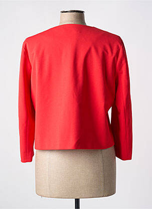 Veste chic tissage crêpe rouge POUSSIERE D'ETOLE femme