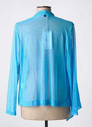 Gilet manches longues manches longues bleu MALOKA femme