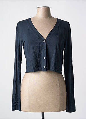 Boléro manches longues bleu LA FEE MARABOUTEE femme