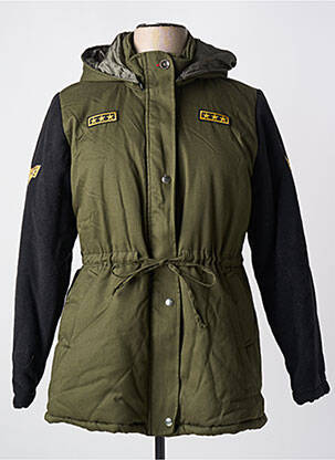 Parka manches longues a capuche vert MERI & ESCA femme