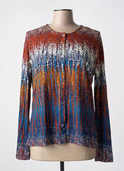 Gilet manches longues bleu POUSSIERE D'ETOLE pour femme seconde vue