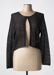 Gilet manches longues noir MALOKA pour femme seconde vue