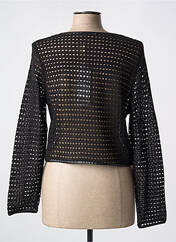 Gilet manches longues noir MALOKA pour femme seconde vue