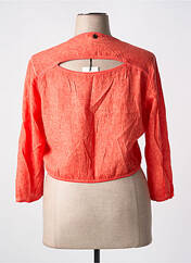 Gilet manches longues orange MALOKA pour femme seconde vue