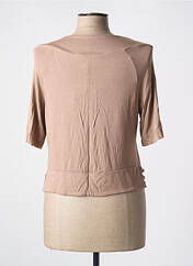 Gilet manches courtes marron LA FEE MARABOUTEE pour femme seconde vue