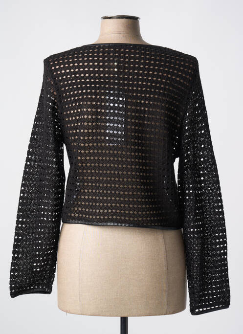 Gilet manches longues noir MALOKA femme