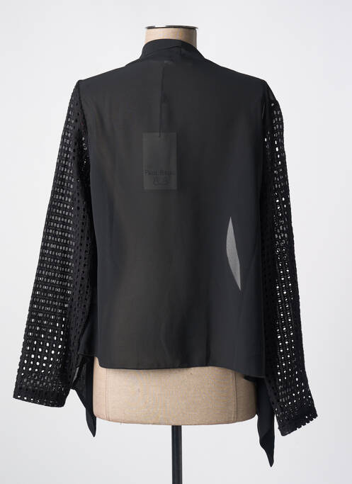 Gilet manches longues noir PAUL BRIAL femme