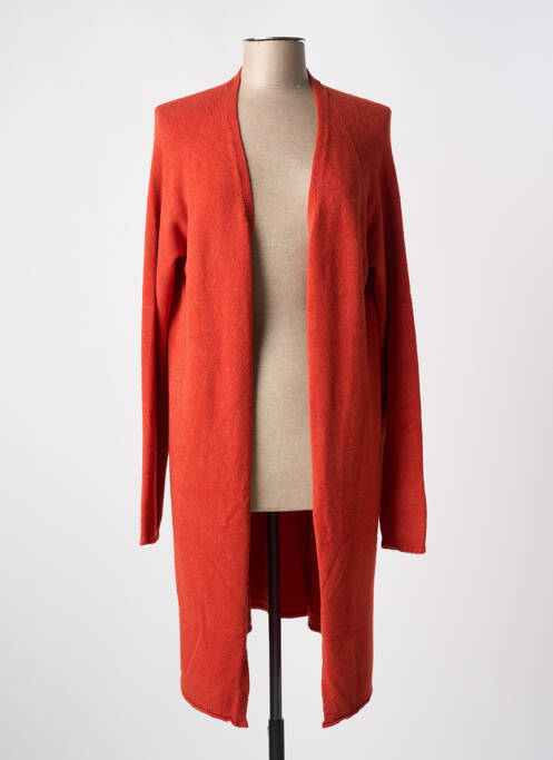 Gilet manches longues orange L'ATELIER D'ANNA pour femme