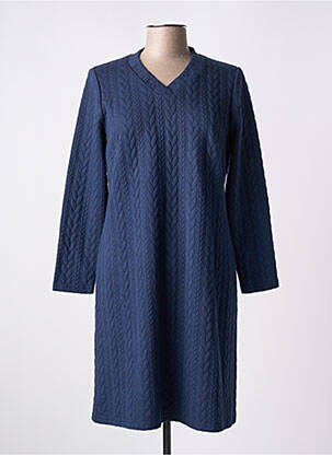 Robe courte manches longues manches longues bleu MERI & ESCA femme