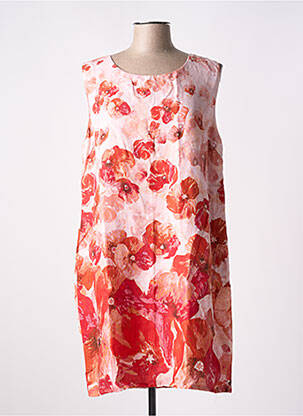 Robe courte sans manche sans manche rouge PAUL BRIAL femme