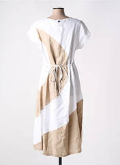 Robe mi-longue beige MALOKA pour femme seconde vue