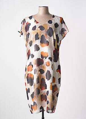 Robe mi-longue beige MERI & ESCA pour femme