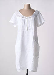 Robe mi-longue blanc MALOKA pour femme seconde vue