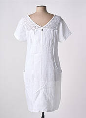 Robe mi-longue blanc MALOKA pour femme seconde vue