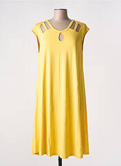 Robe mi-longue jaune MALOKA pour femme seconde vue