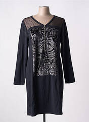 Robe mi-longue noir MALOKA pour femme seconde vue