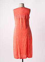 Robe mi-longue orange MALOKA pour femme seconde vue