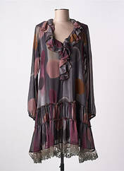 Robe mi-longue violet LA FEE MARABOUTEE pour femme seconde vue