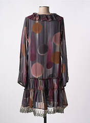 Robe mi-longue violet LA FEE MARABOUTEE pour femme seconde vue